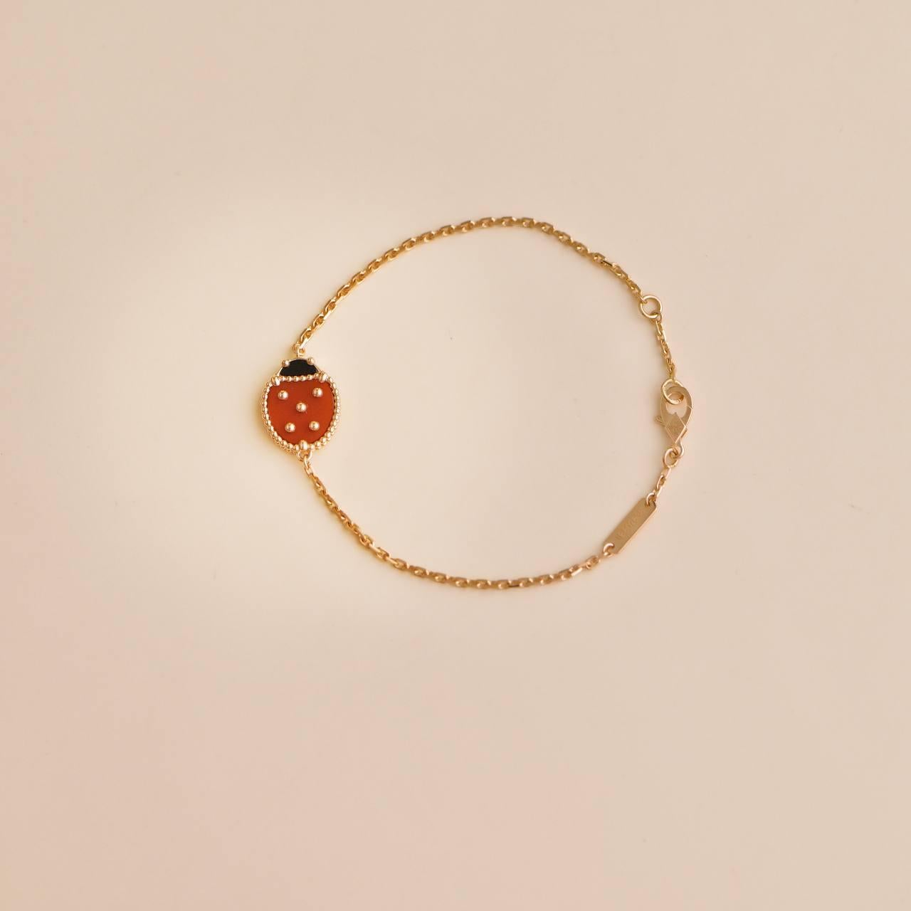 Van Cleef & Arpels Lucky Spring Ladybug 18k Rose Gold Bracelet 1