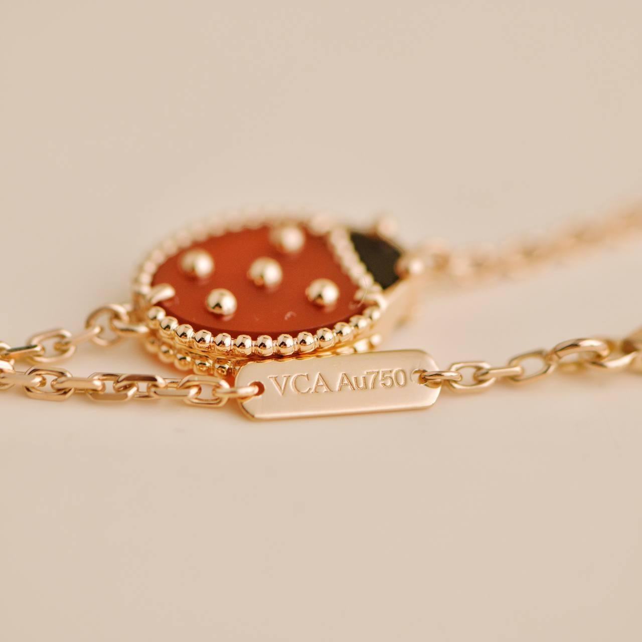 Van Cleef & Arpels Lucky Spring Ladybug 18k Rose Gold Bracelet 2
