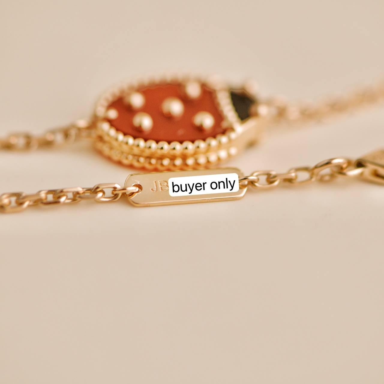 Van Cleef & Arpels Lucky Spring Ladybug 18k Rose Gold Bracelet 3