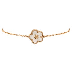 Van Cleef & Arpels Lucky Spring Plum Blossom Bracelet 18K Rose Gold and Mother