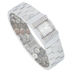 Van Cleef & Arpels "Ludo "Swann Watch In 18k White Gold
