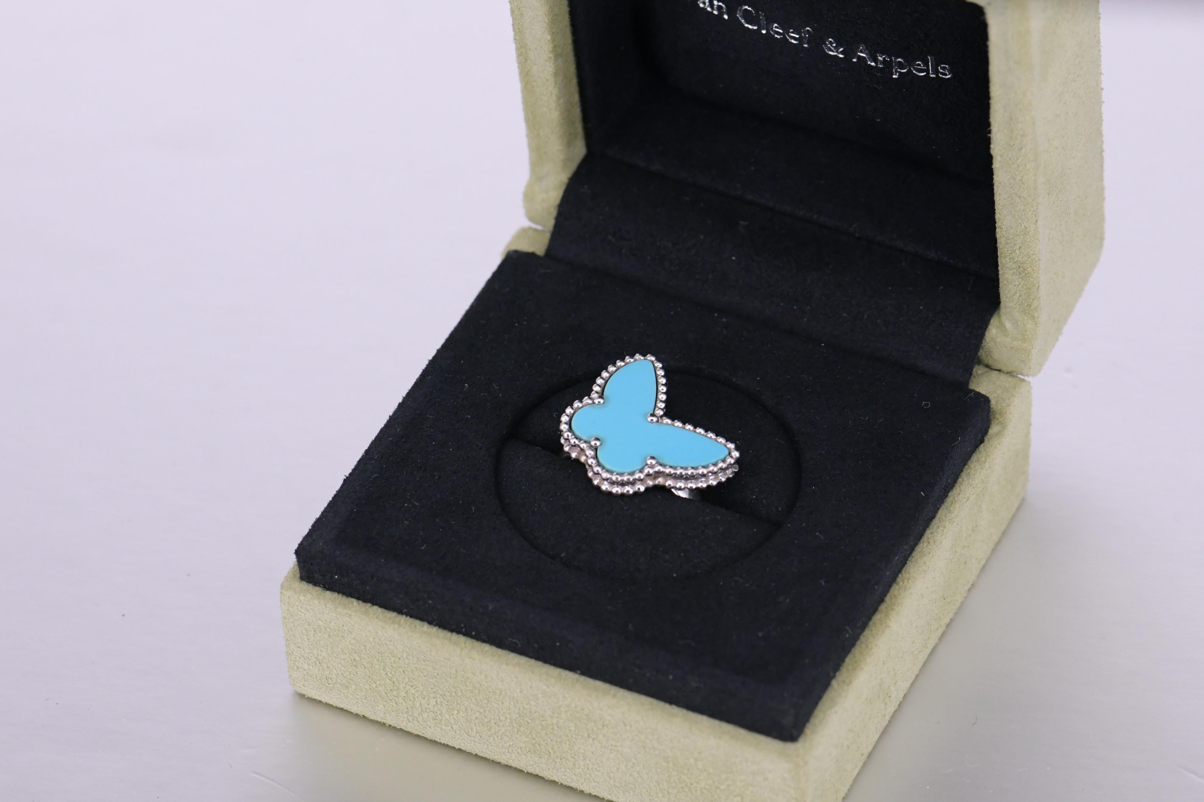 butterfly turquoise ring