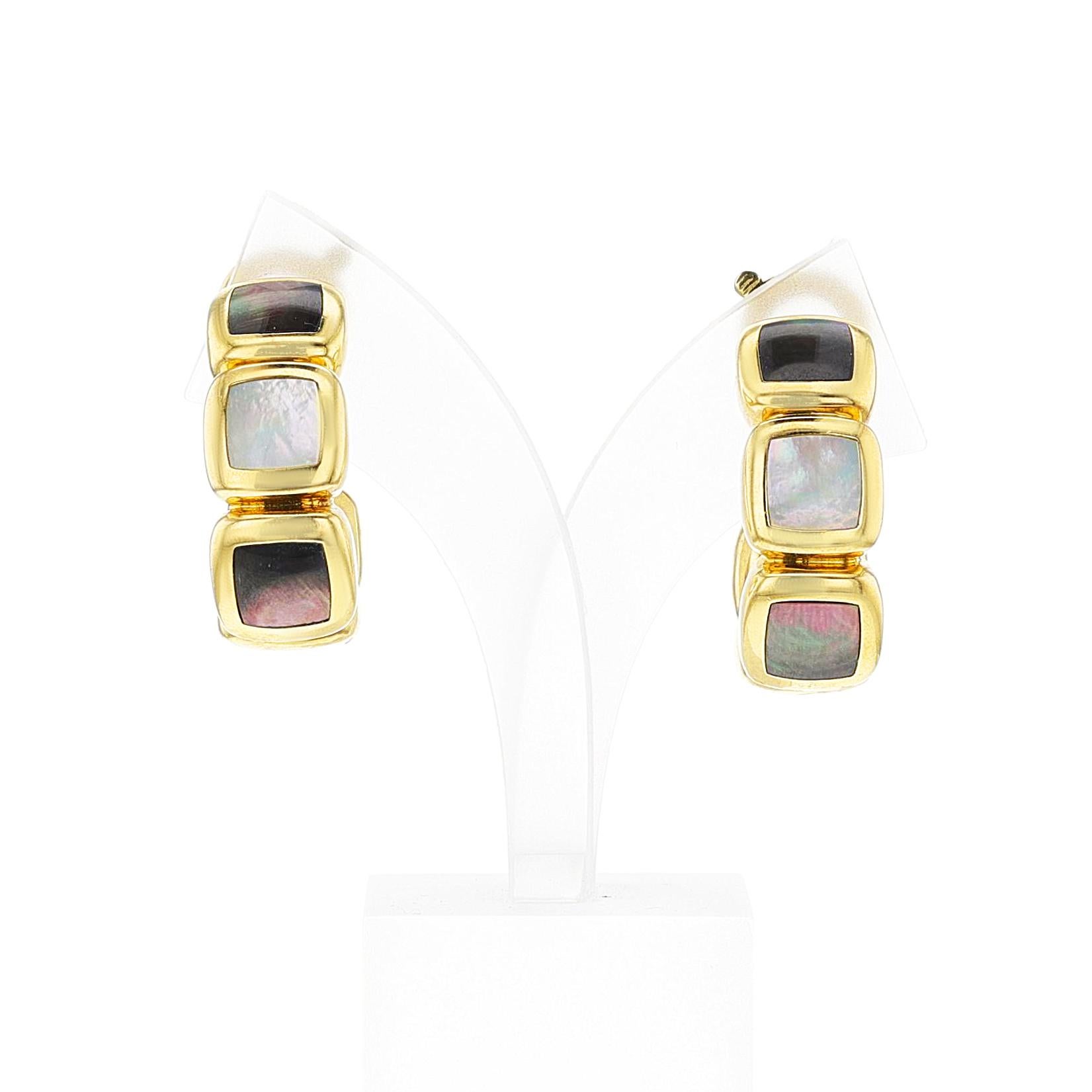 Van Cleef & Arpels Mabe Pearl Hoop Earrings, 18k 1