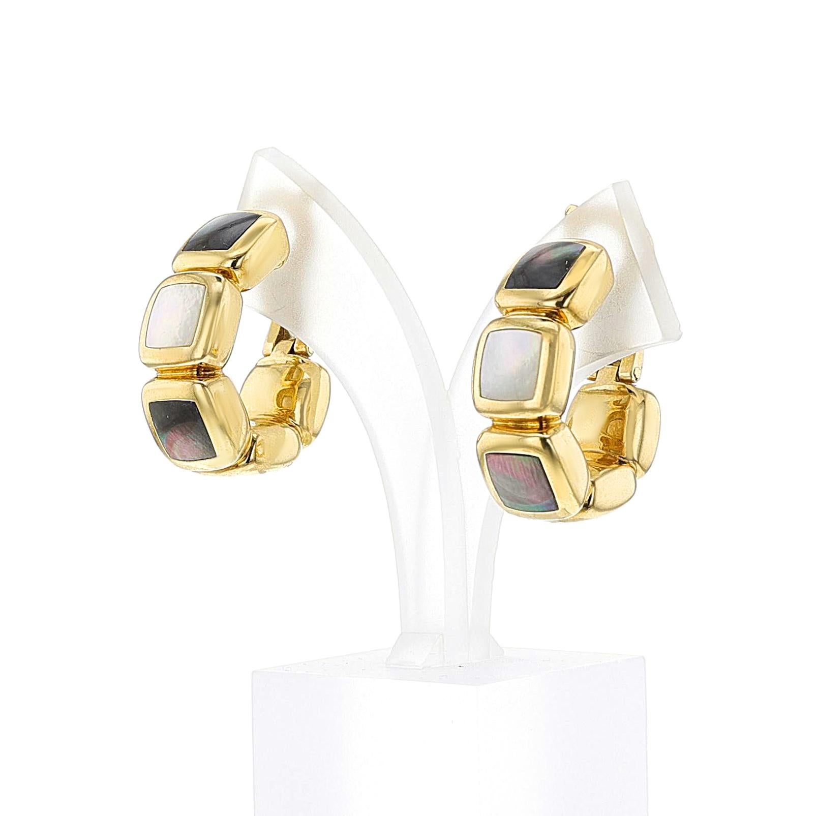 Van Cleef & Arpels Mabe Pearl Hoop Earrings, 18k For Sale 2