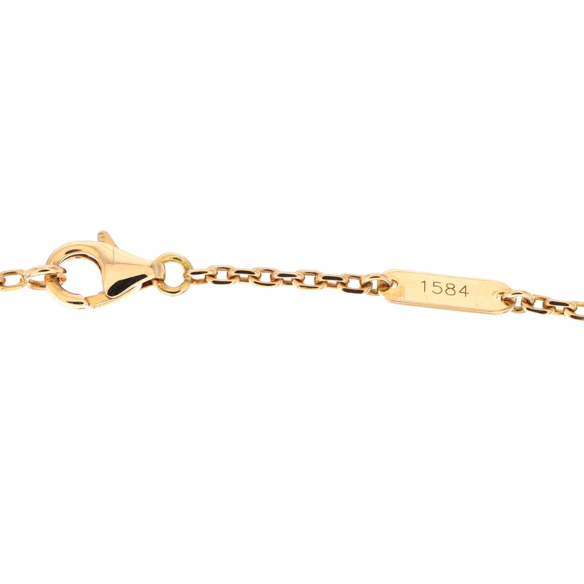 Van Cleef & Arpels Magic Alhambra-Halskette mit Anhänger zum 100. Jahrestag Damen