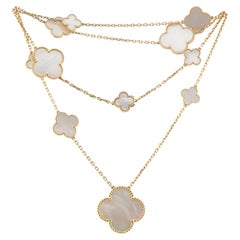VAN CLEEF & ARPELS Magic Alhambra 11-Motif Mother-of-Pearl Necklace
