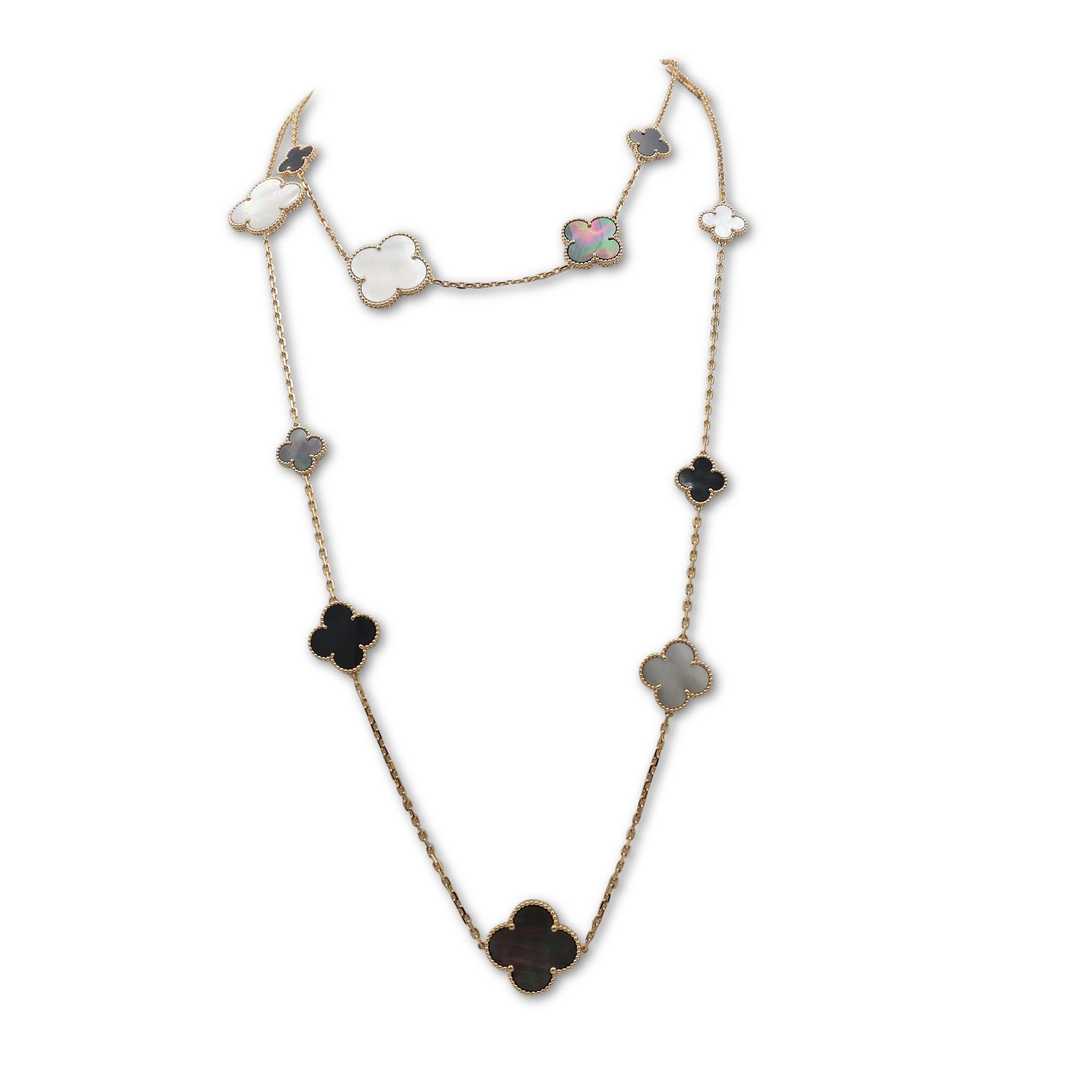 sweet alhambra long necklace 16 motifs