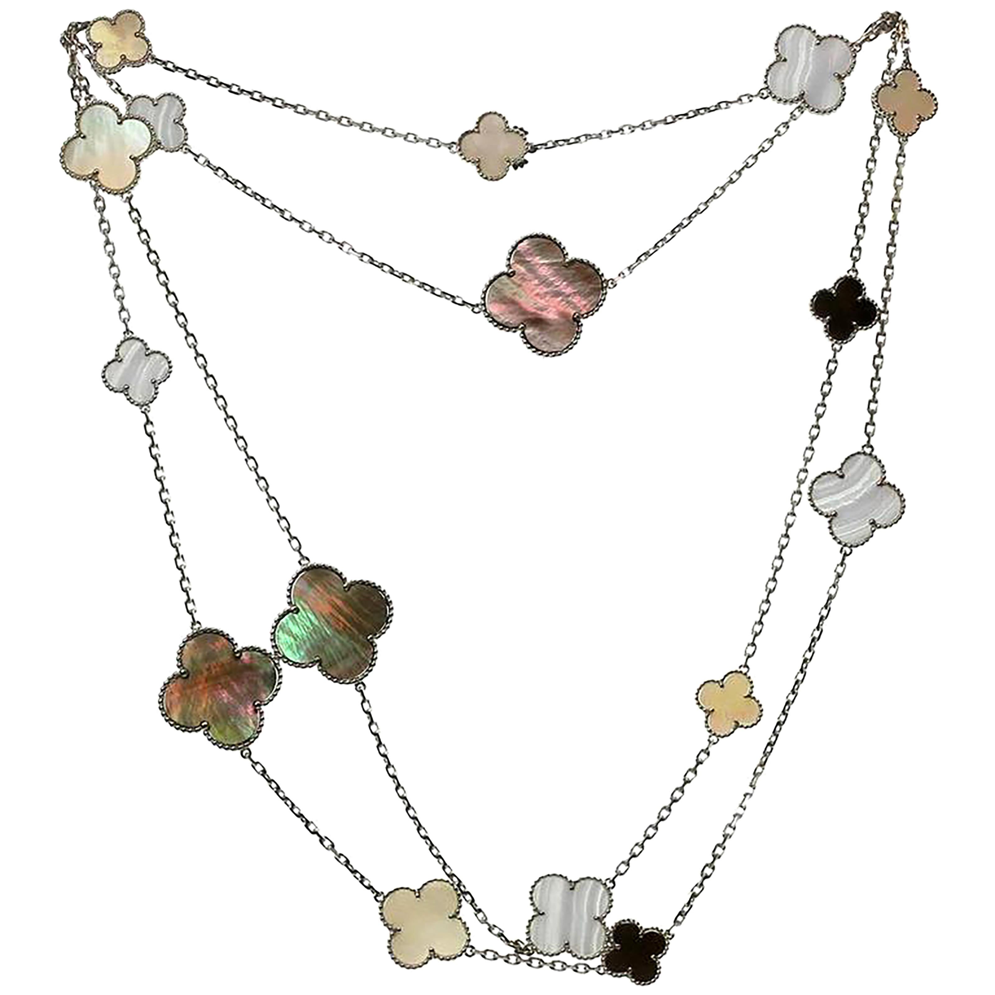 sweet alhambra long necklace 16 motifs