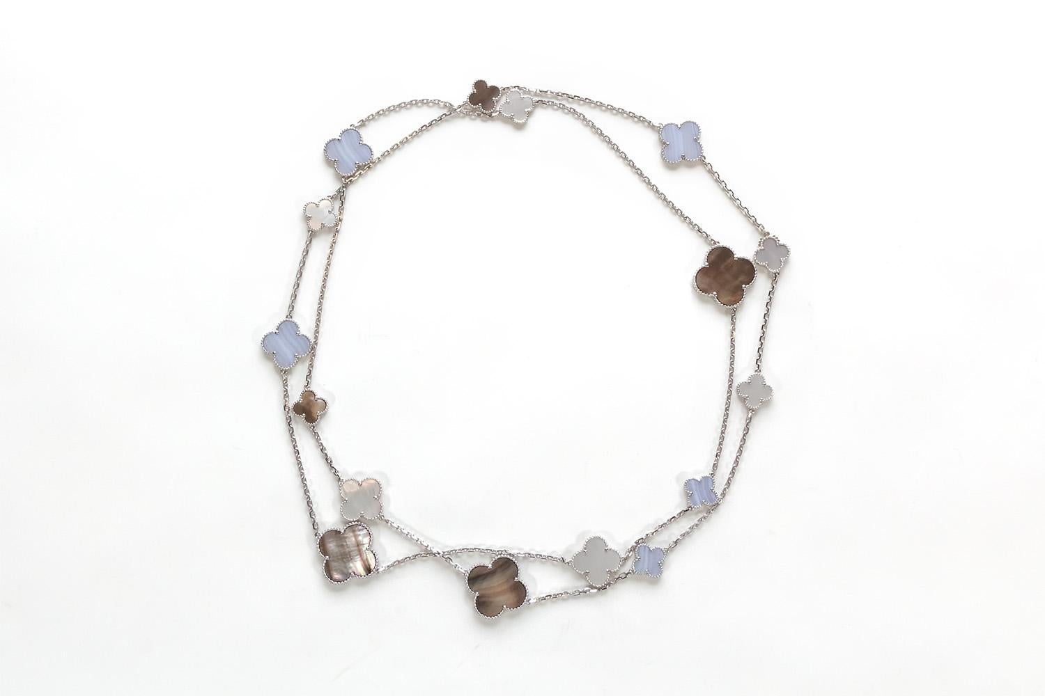 van cleef necklace silver