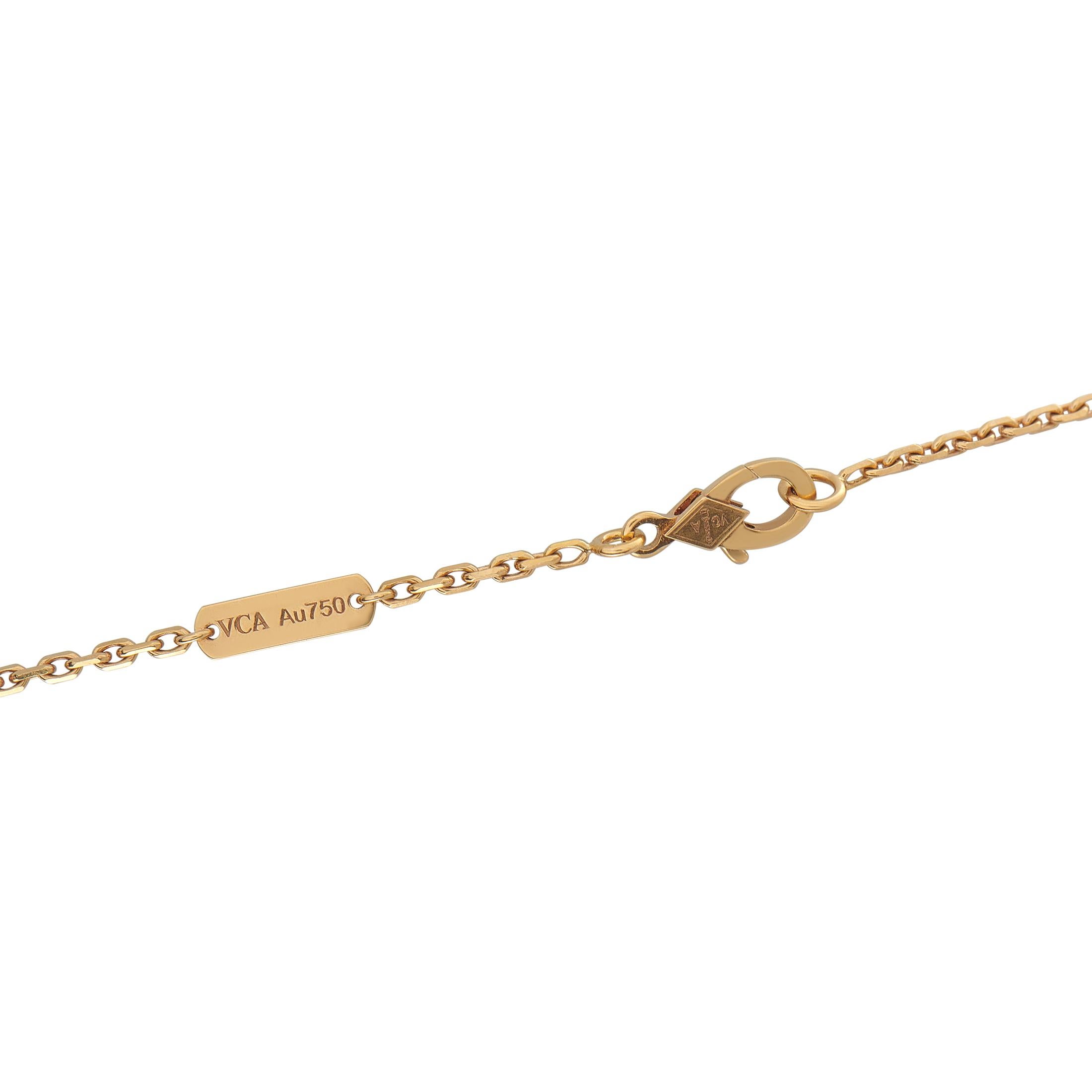 Van Cleef & Arpels Magic Alhambra 18K Rose Gold Necklace #4994 Pour femmes en vente
