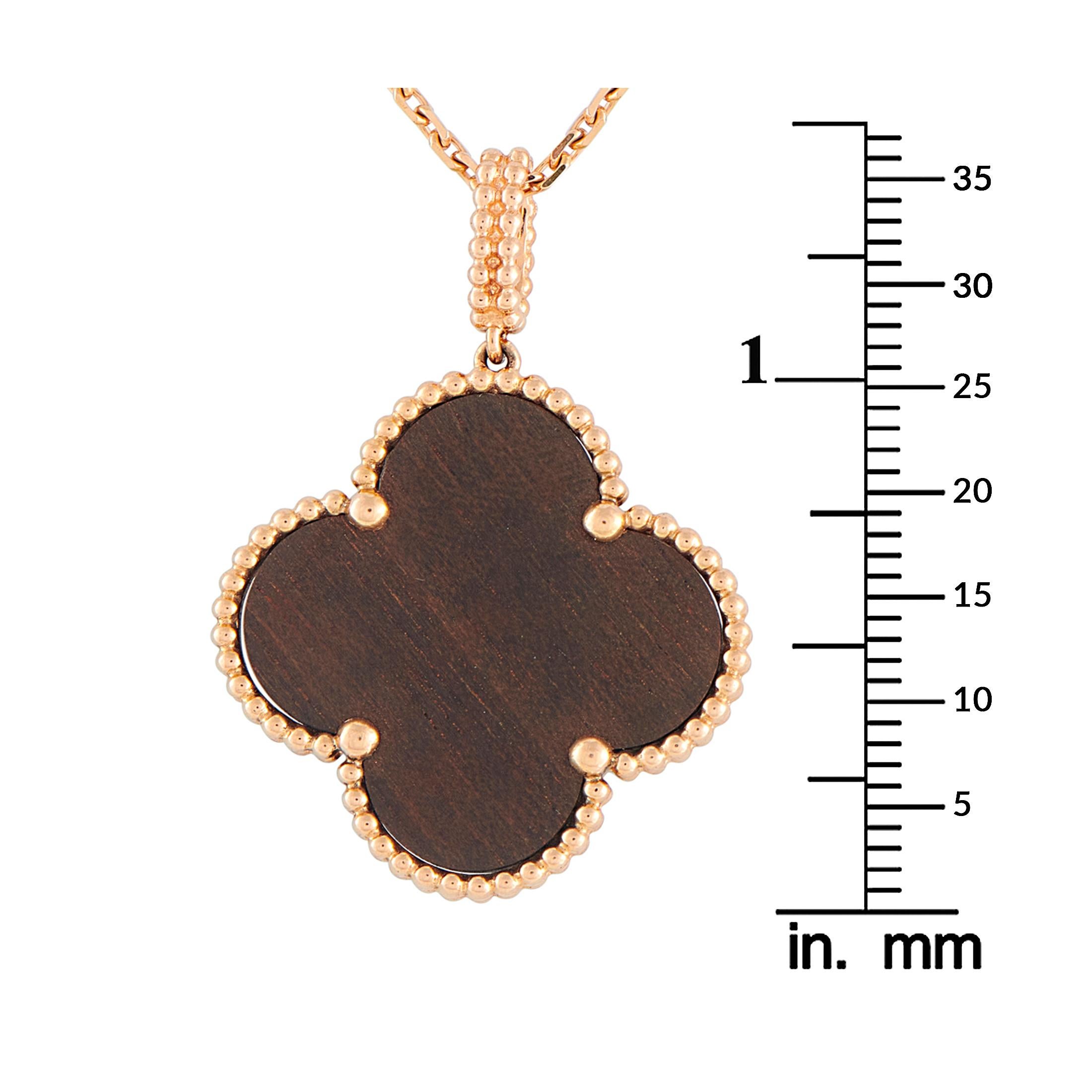 Van Cleef & Arpels Magic Alhambra 18K Rose Gold Pendant Necklace #4935 im Angebot 1