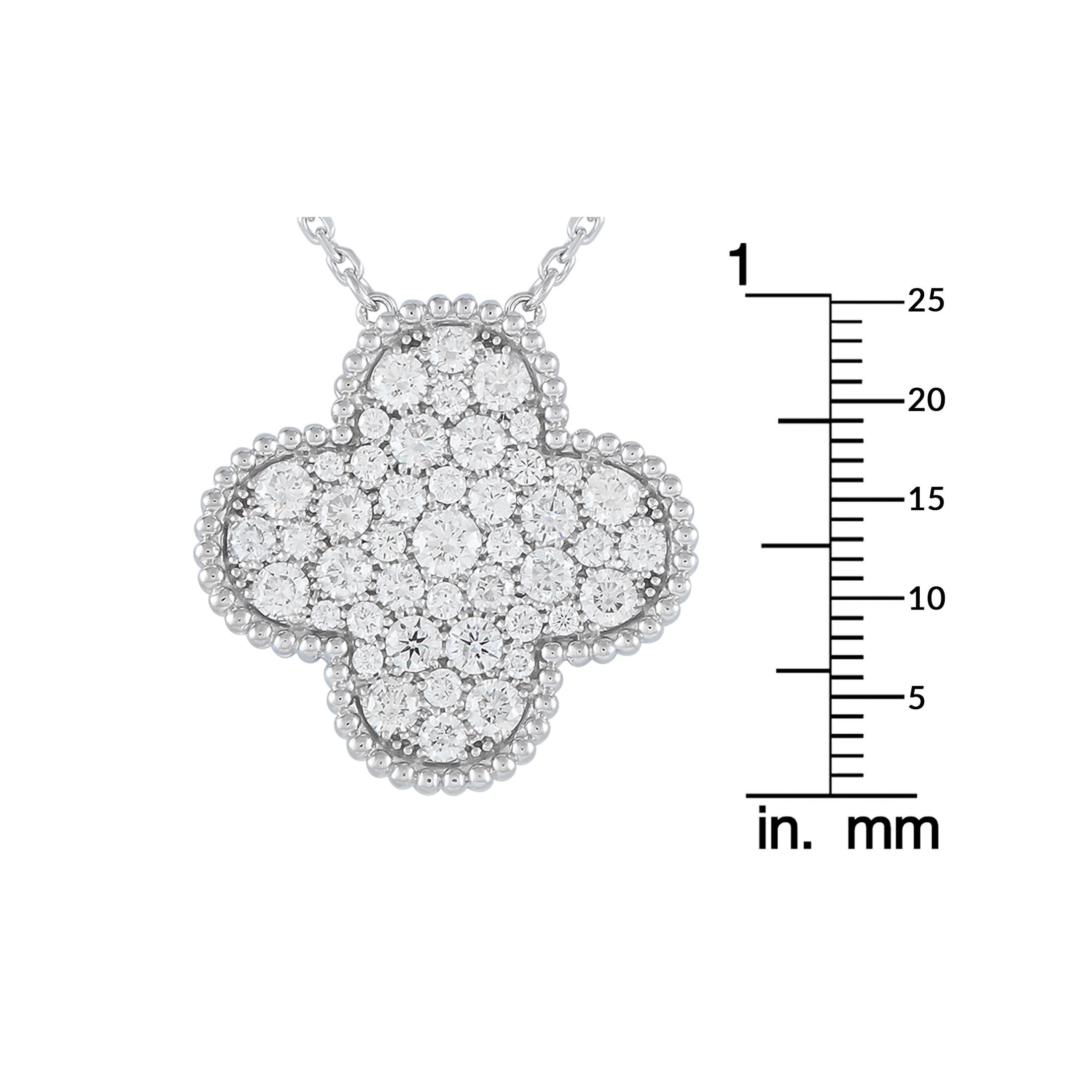 Van Cleef & Arpels Magic Alhambra 18K White Gold 2.44ct Diamond Necklace 1