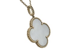 Van Cleef & Arpels Magic Alhambra 18K Yellow Gold and MOP Pendant Necklace