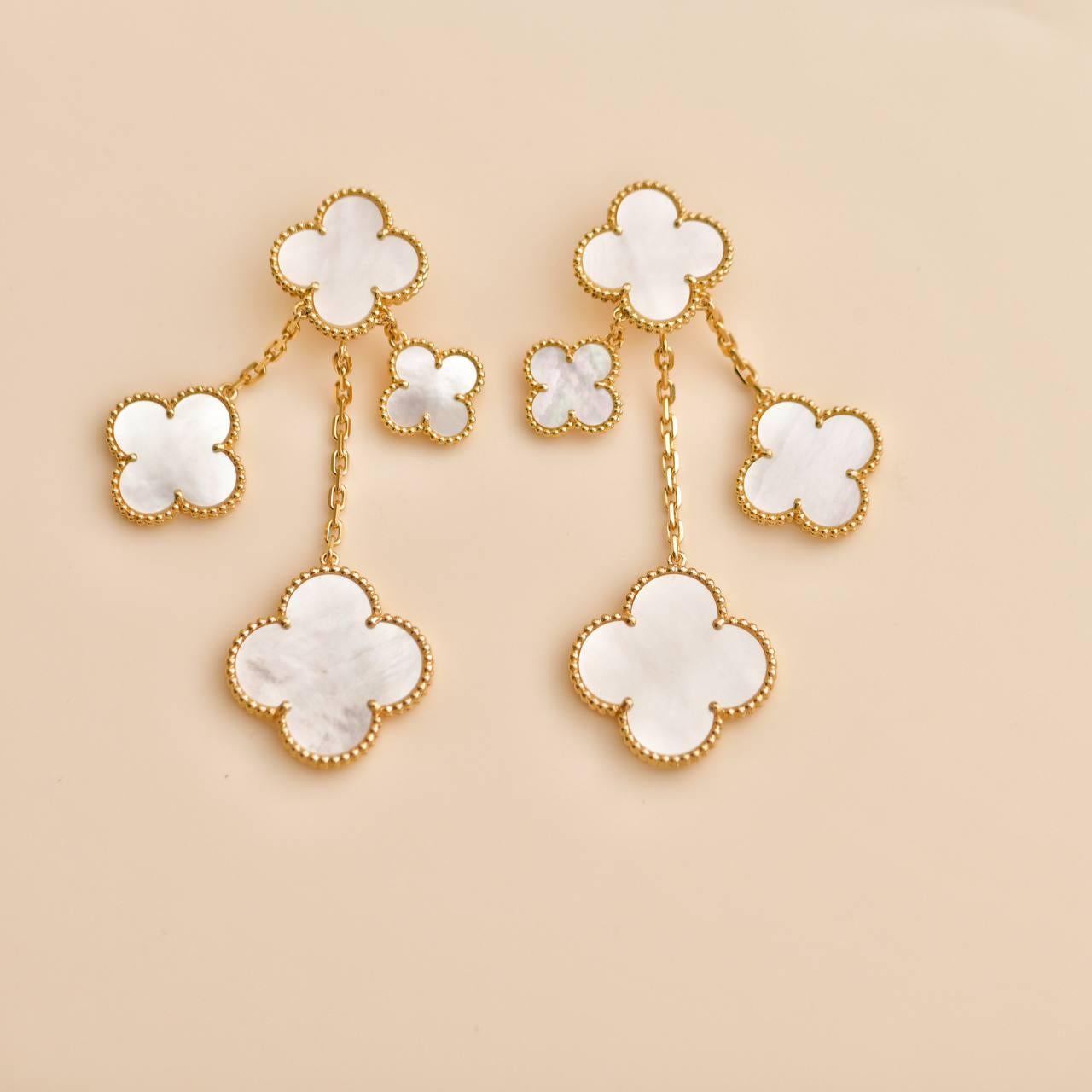 Van Cleef & Arpels Alhambra Mágica 4 Motivos Madreperla Oro Amarillo 18K 1