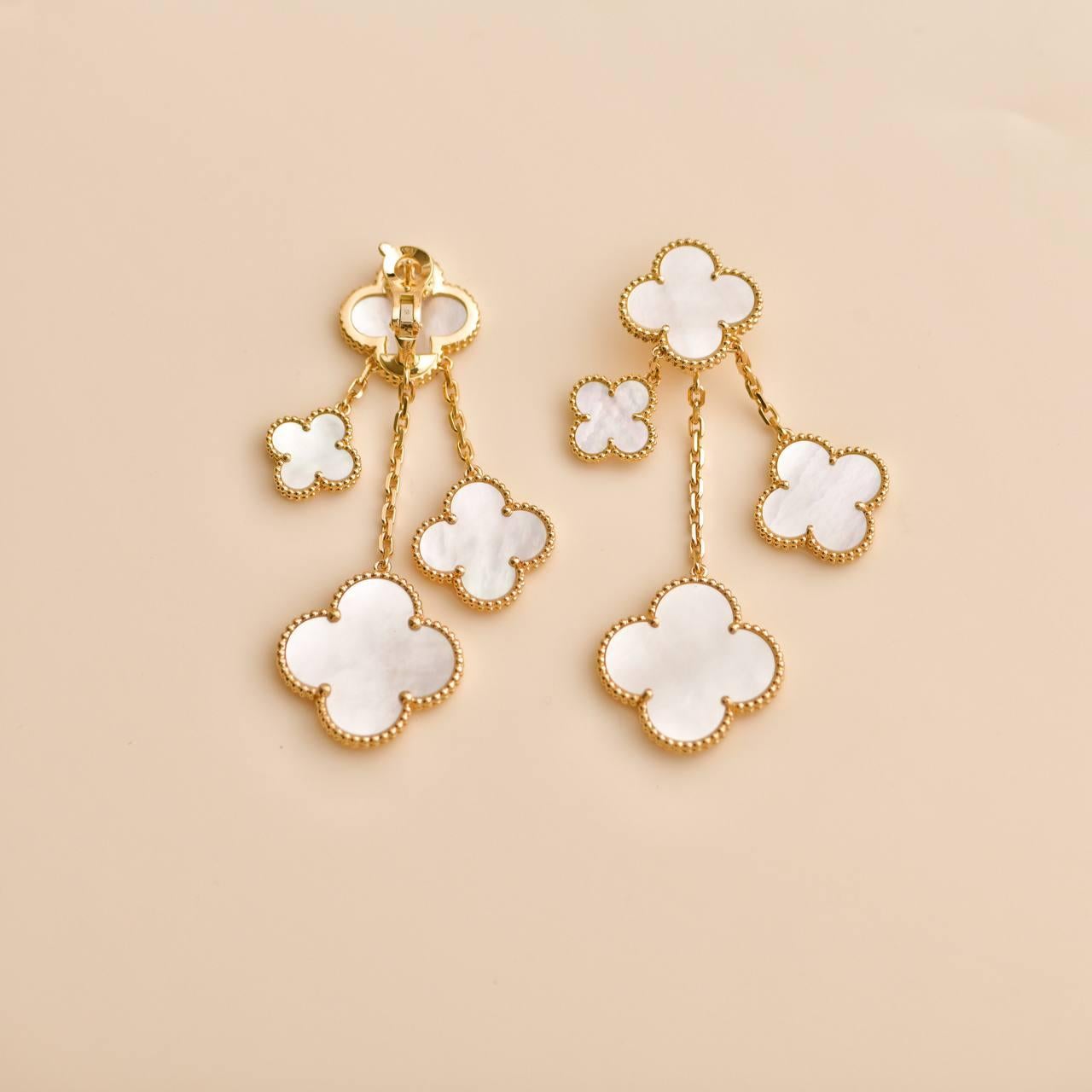 Van Cleef & Arpels Alhambra Mágica 4 Motivos Madreperla Oro Amarillo 18K 3