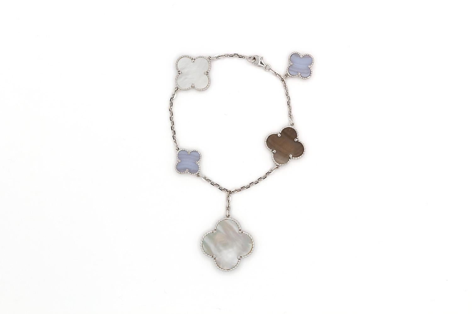 van cleef 5 motif necklace