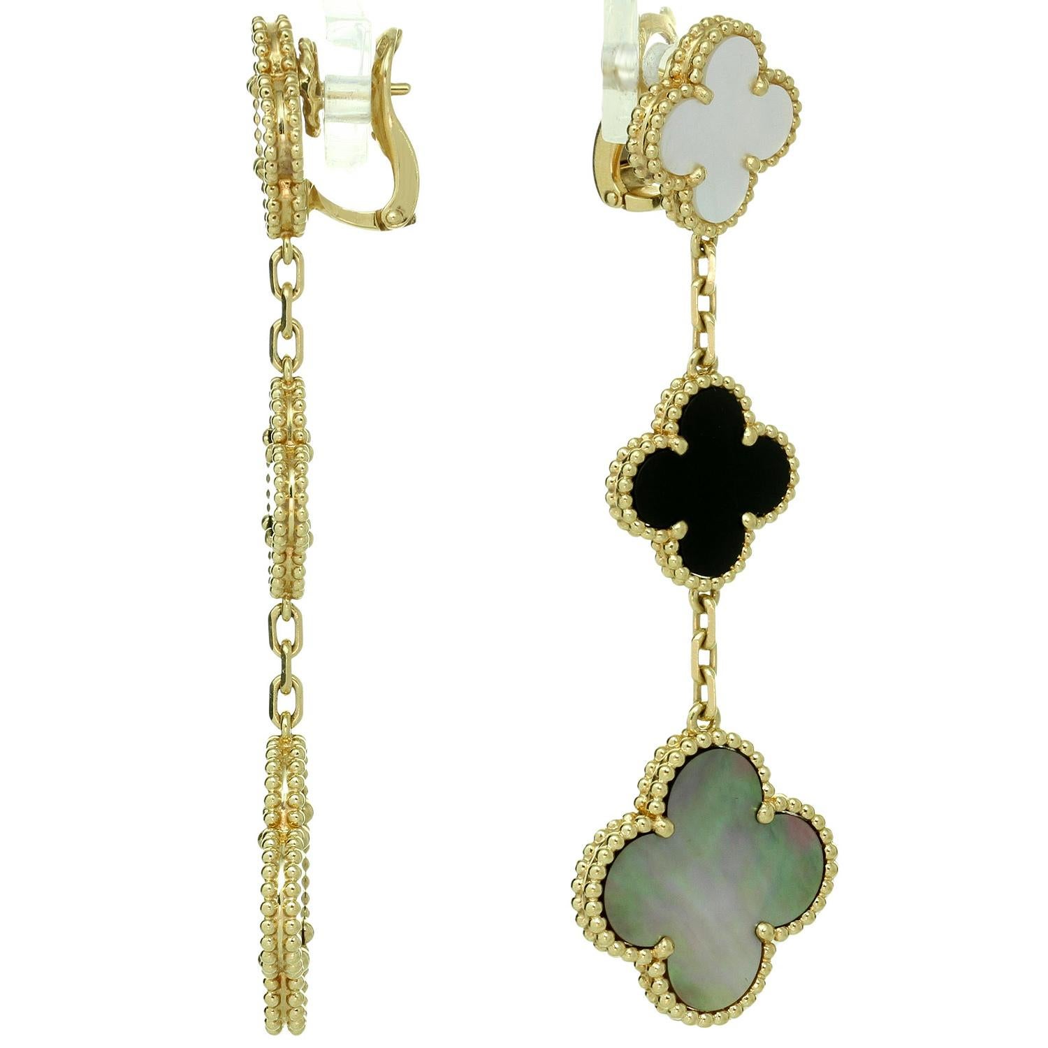VAN CLEEF & ARPELS Magic Alhambra 6-Motif Necklace & 3-Motif Earrings 2