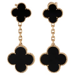VAN CLEEF & ARPELS Magic Alhambra, boucles d'oreilles pendantes en or jaune 18 carats