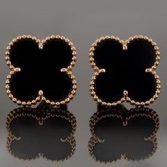 VAN CLEEF & ARPELS Magic Alhambra Black Onyx Earrings