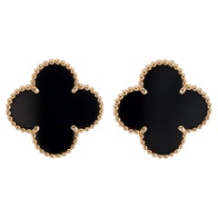 VAN CLEEF & ARPELS Magic Alhambra Black Onyx Earrings