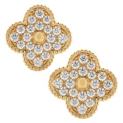 Van Cleef & Arpels Magic Alhambra Diamond Earrings