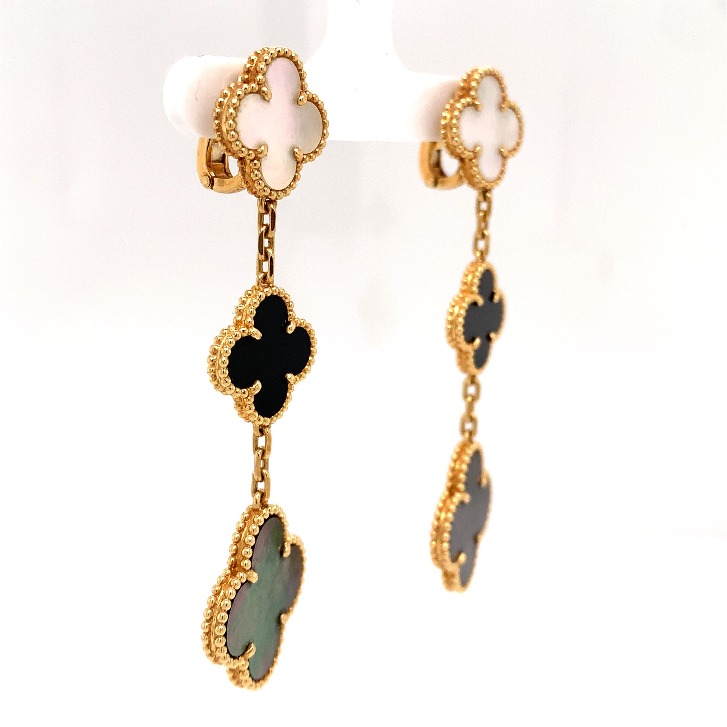 Van Cleef & Arpels Magic Alhambra Earrings, 3 Motifs 1