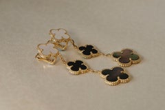Van Cleef & Arpels - Magic Alhambra Earrings (3 Motifs) YG, MoP & Onyx