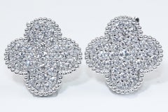 Van Cleef & Arpels Magic Alhambra Earrings White Gold, Diamond