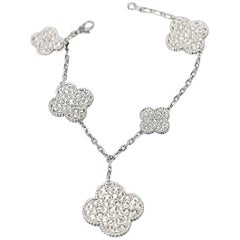 Van Cleef & Arpels Magic Alhambra Five-Motif Diamond Bracelet