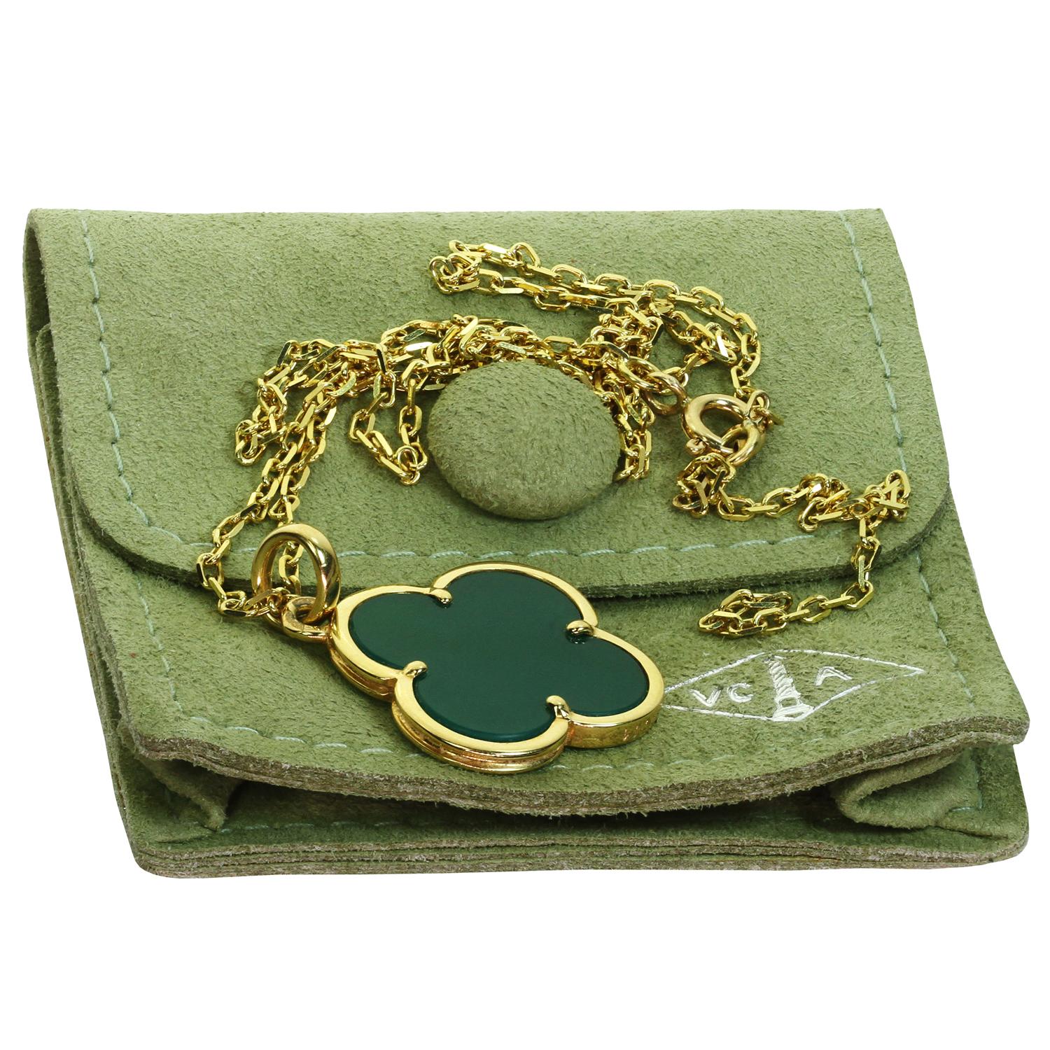van cleef green necklace