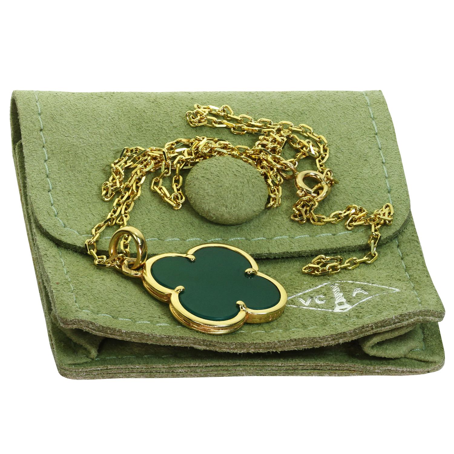 van cleef necklace green