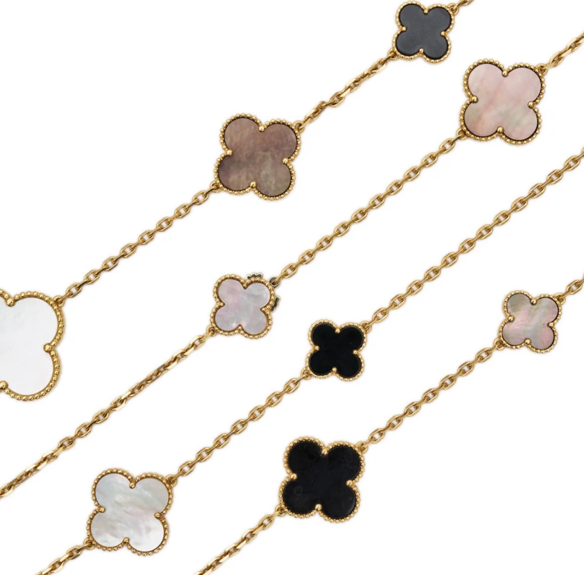 Van Cleef & Arpels Collier long Magic Alhambra Bon état - En vente à London, GB