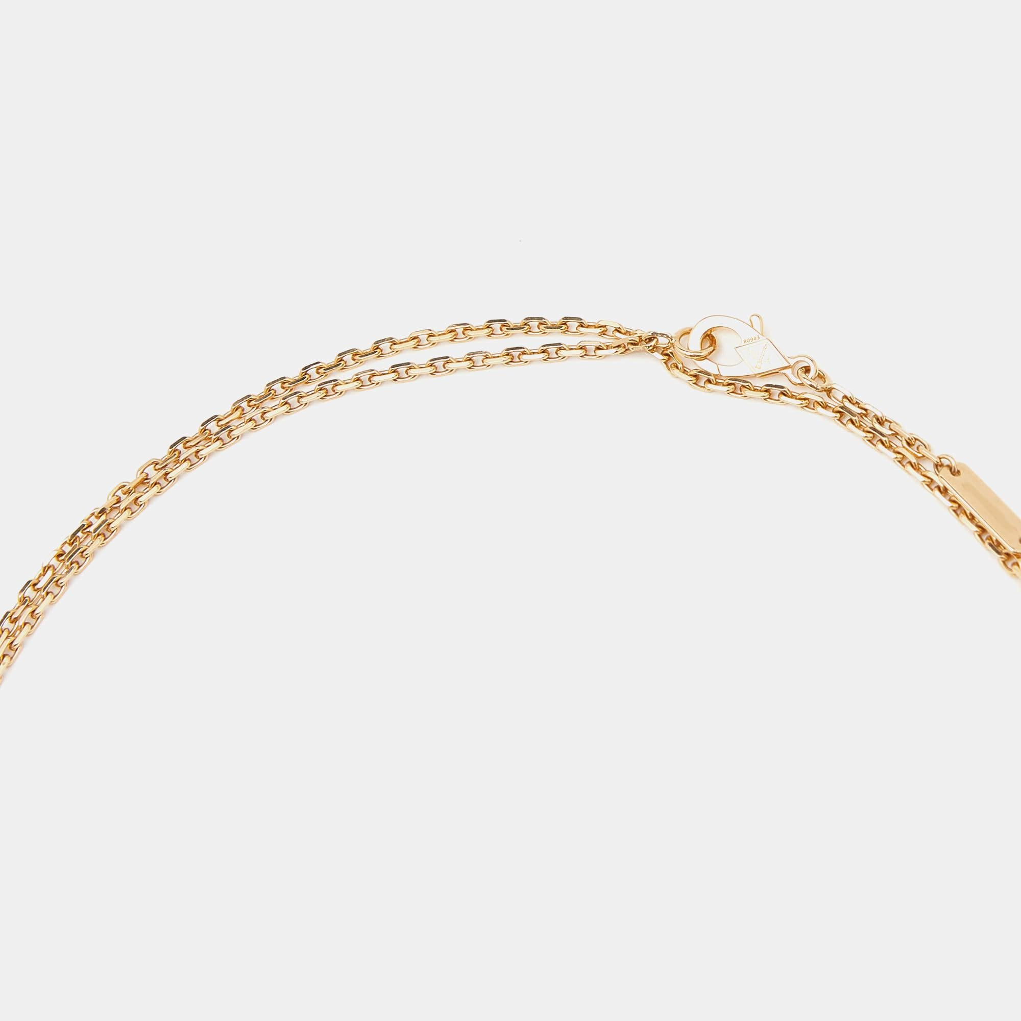 Van Cleef & Arpels Magic Alhambra Malachite 18k Yellow Gold Long Necklace 1