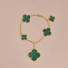 Bracciale Van Cleef & Arpels Magic Alhambra Malachite 5 Motivi