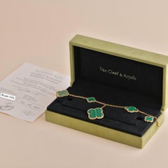 Bracciale Van Cleef & Arpels Magic Alhambra Malachite 5 Motivi