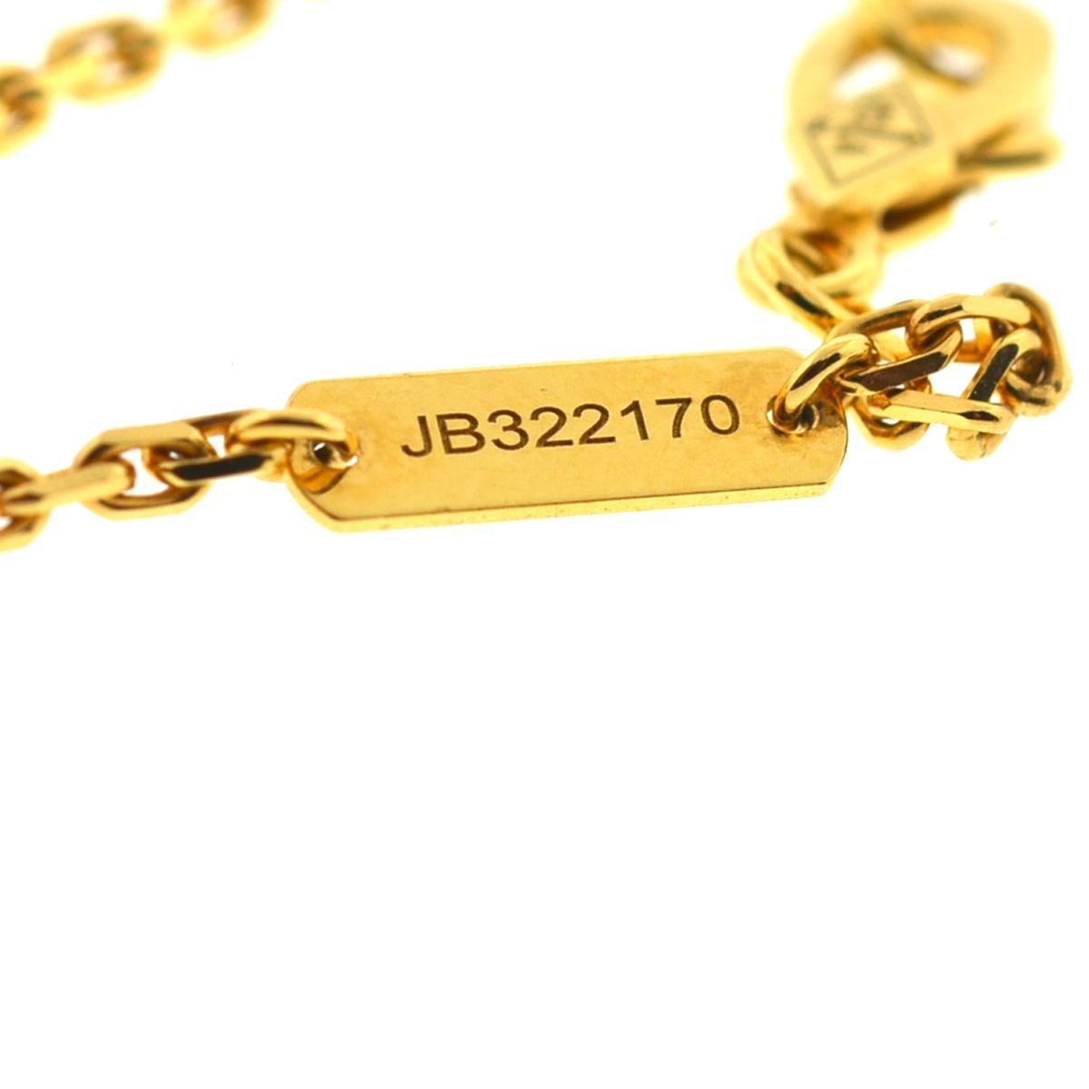 Women's Van Cleef & Arpels Magic Alhambra Malachite Yellow Gold Long Necklace