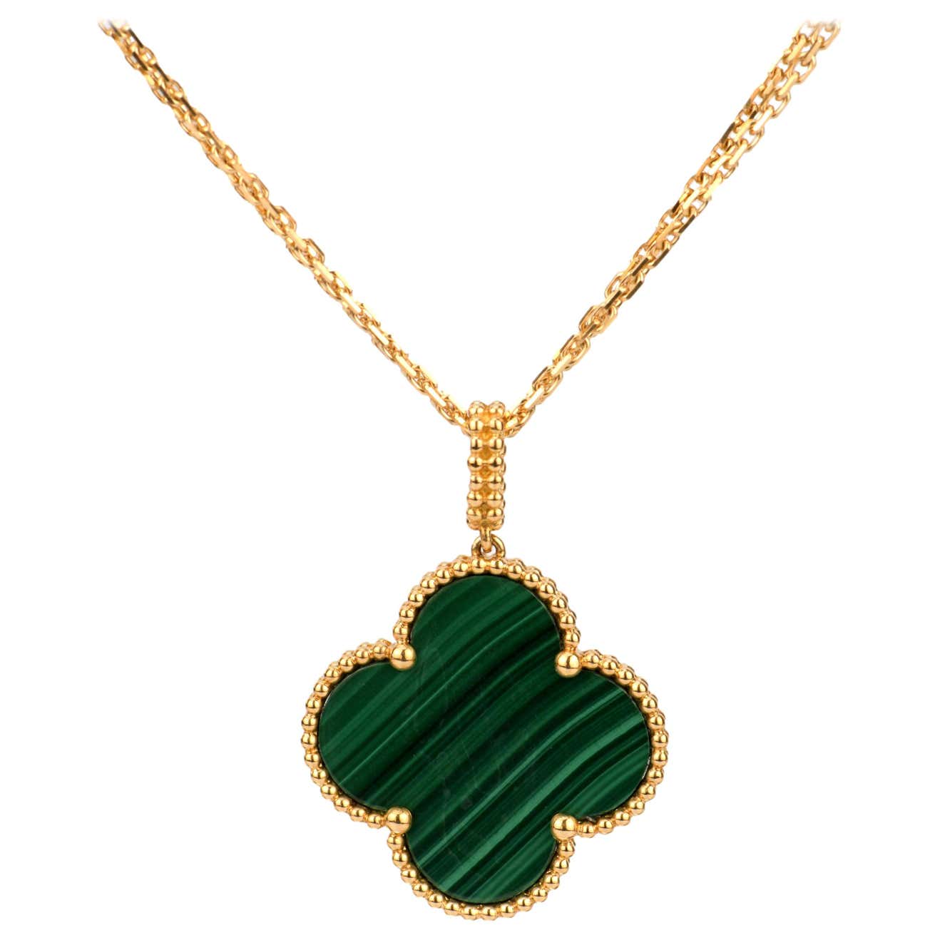 Malachite van cleef necklace Clearance