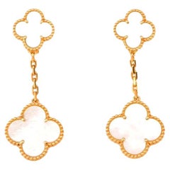 Van Cleef & Arpels Magic Alhambra Mother-of-Pearl 2 Motifs Earrings