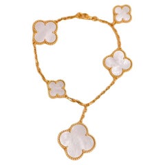 Van Cleef & Arpels Magic Alhambra Mother-of-Pearl 5 Motif Bracelet