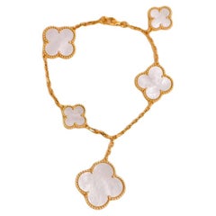Van Cleef & Arpels Magic Alhambra Mother-of-Pearl 5 Motif Bracelet