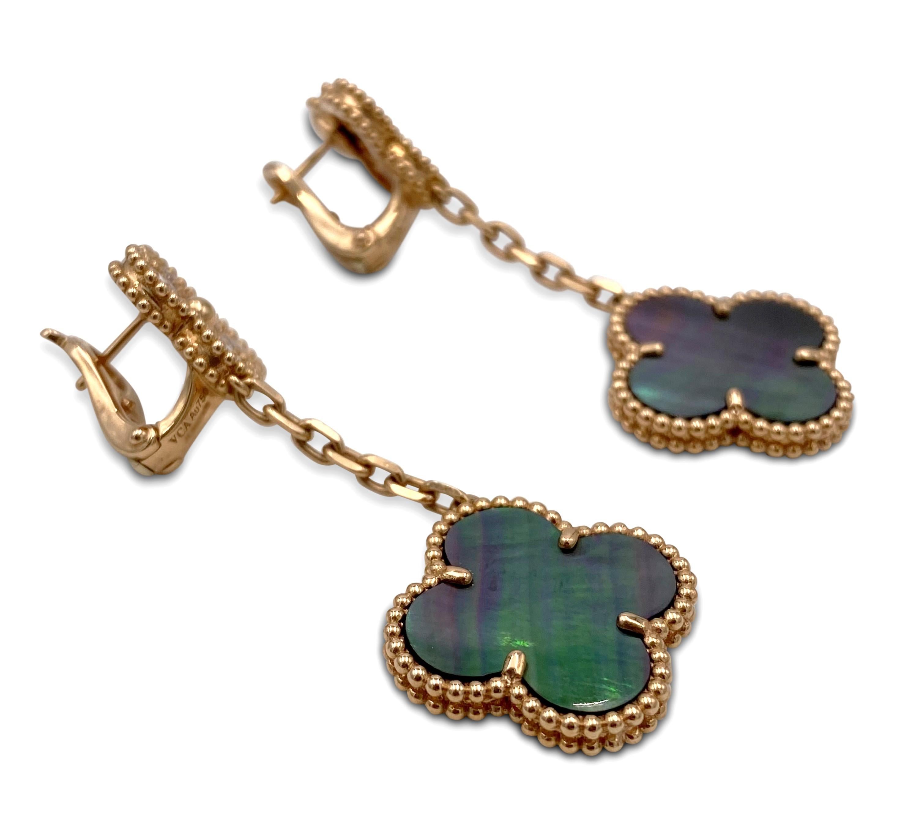 van cleef two motif earrings