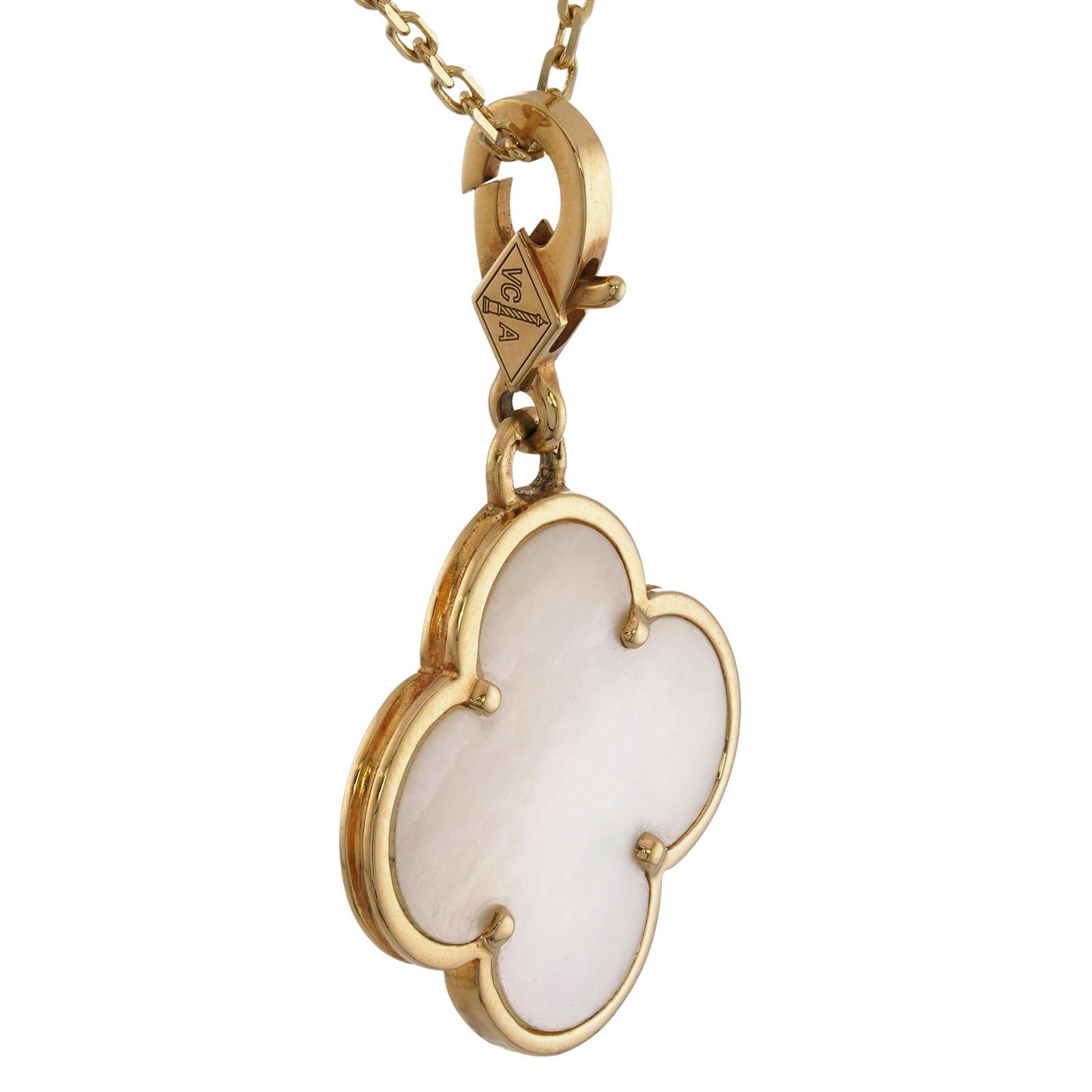van cleef necklace large pendant