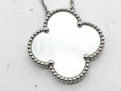 Van Cleef & Arpels Magic Alhambra Mother of Pearl White Gold Special Necklace