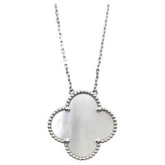 Van Cleef & Arpels Magic Alhambra Mother of Pearl White Gold Special Necklace