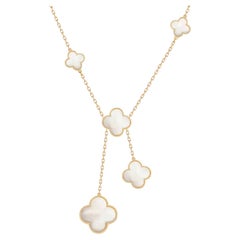 Van Cleef & Arpels Magic Alhambra Mother of Pearl Yellow Gold Necklace