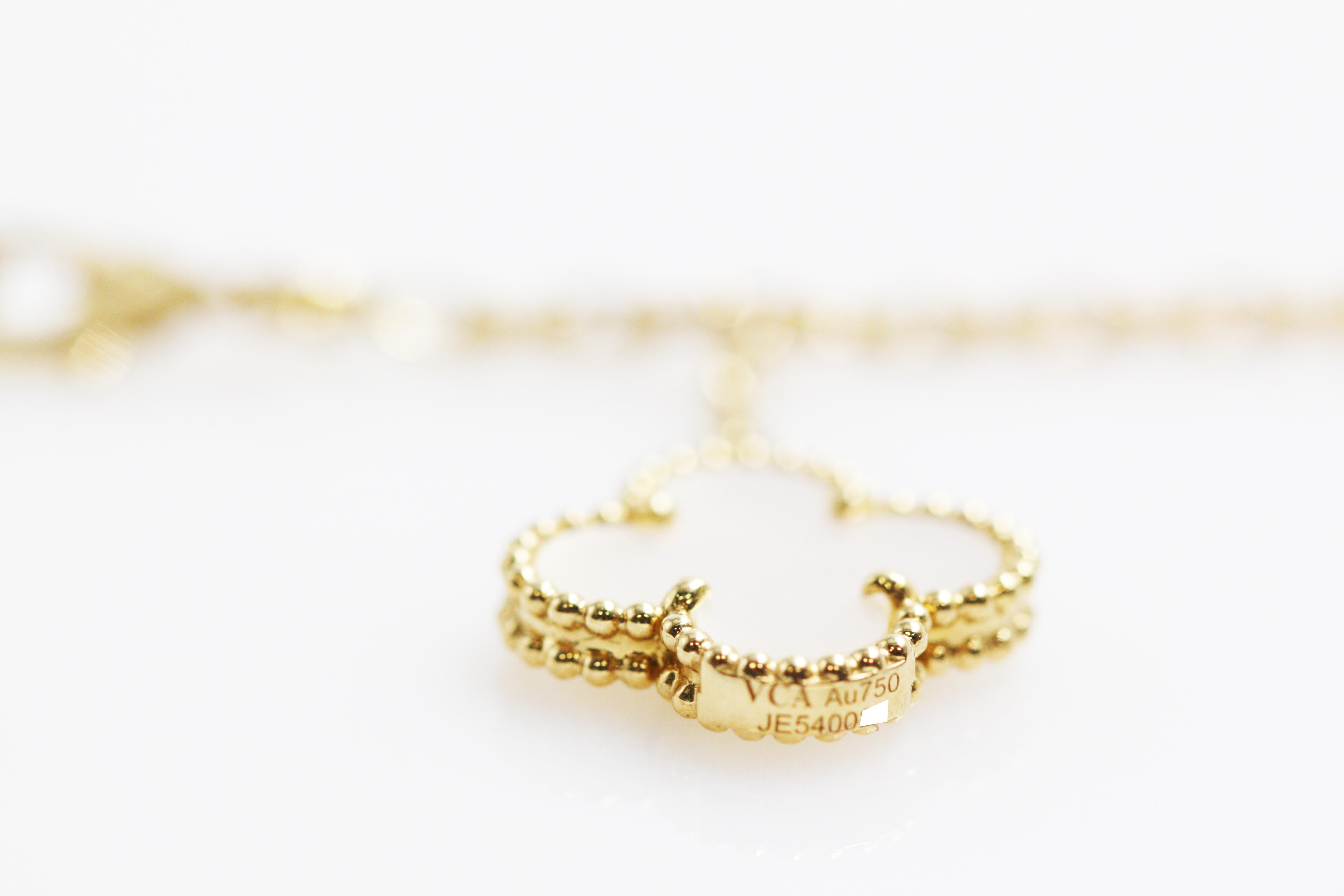van cleef 6 motif necklace