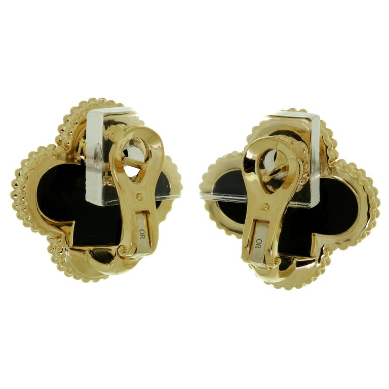 Magic alhambra yellow gold earrings Van Cleef & Arpels Gold in Yellow gold  - 36077239
