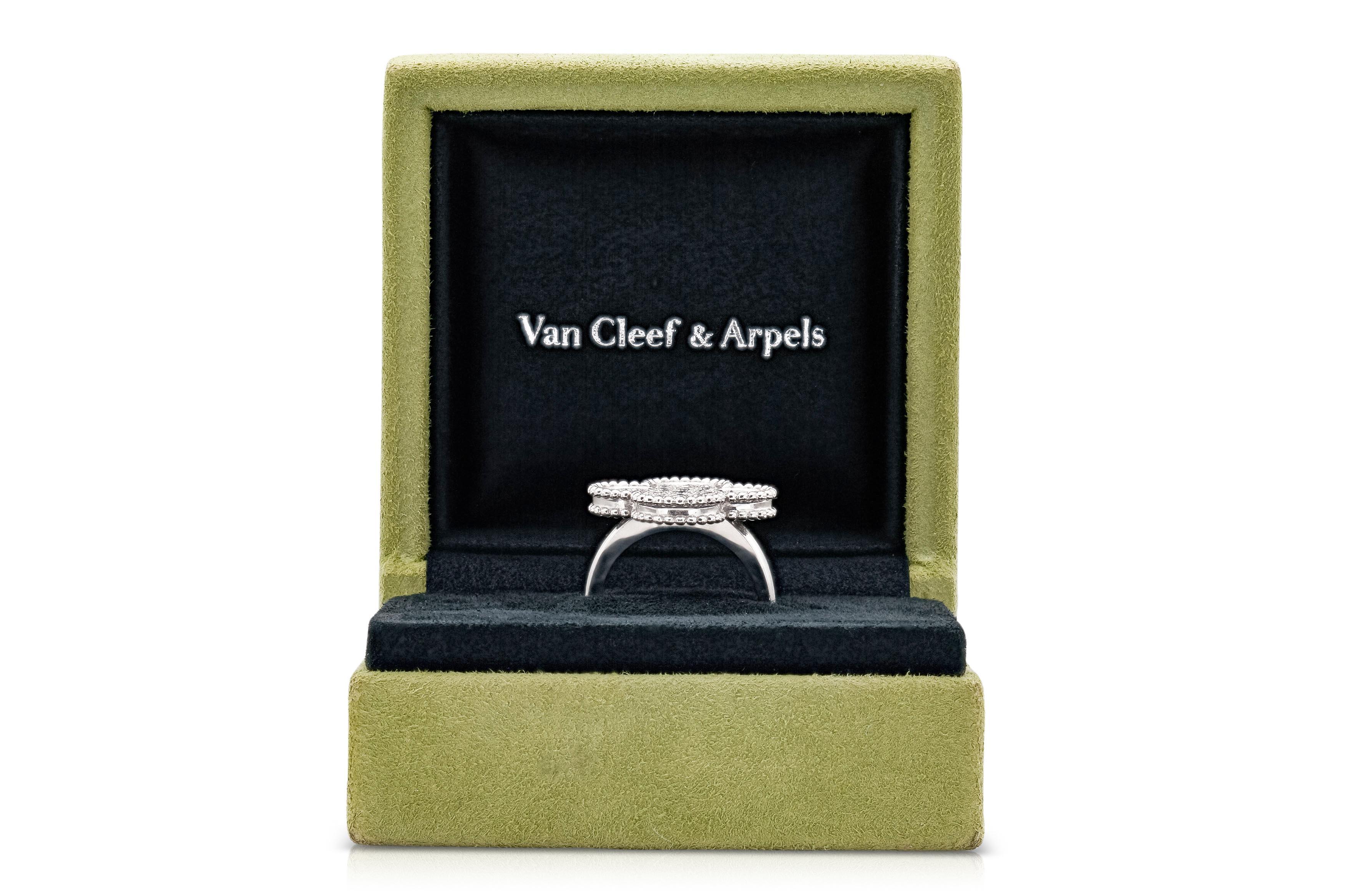 Women's Van Cleef & Arpels Magic Alhambra Ring with Diamonds For Sale