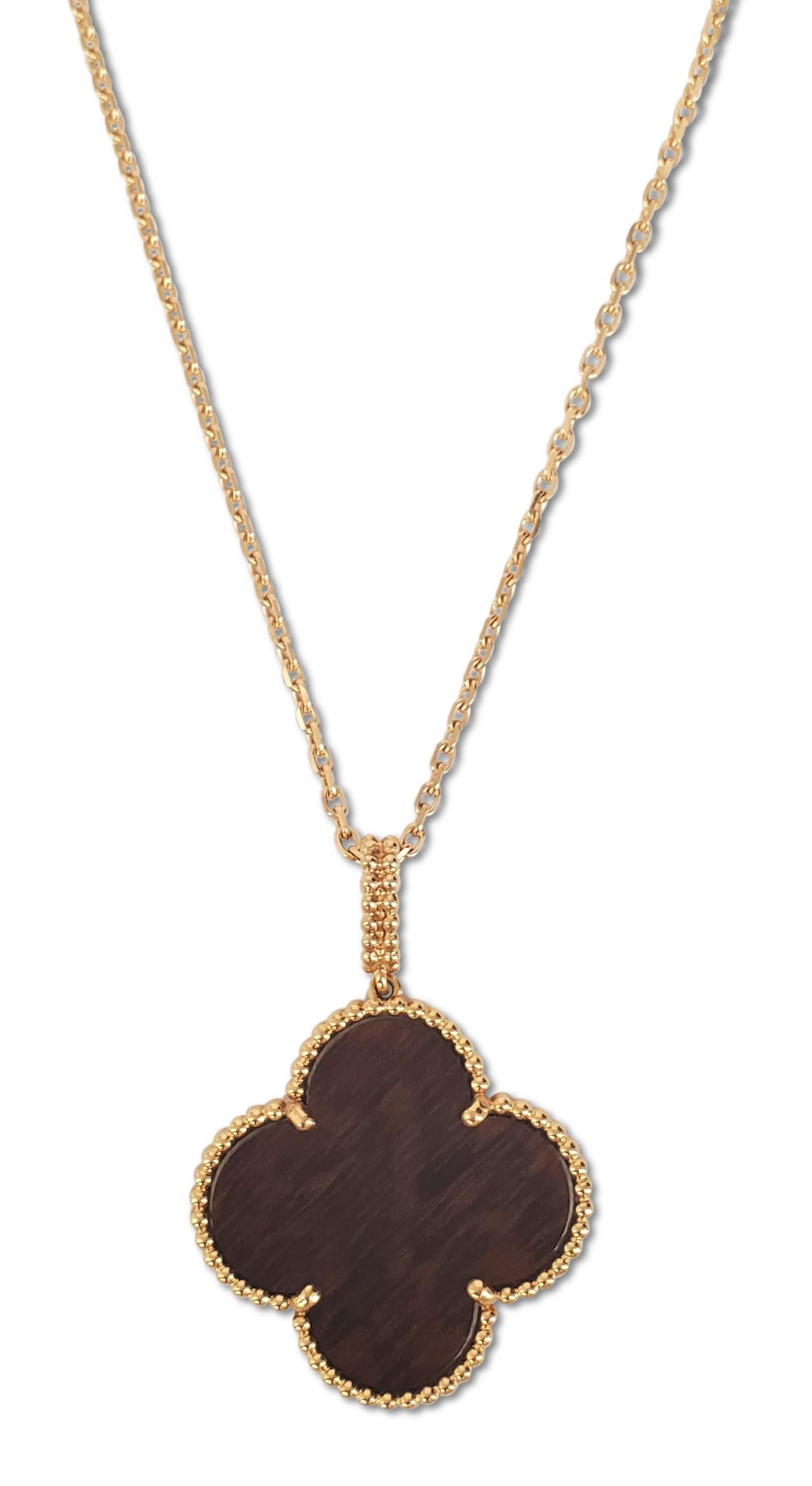 van cleef single clover necklace