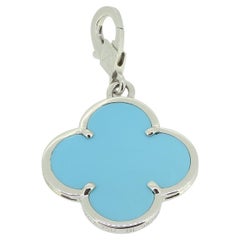 Van Cleef & Arpels Pendentif en turquoise Magic Alhambra